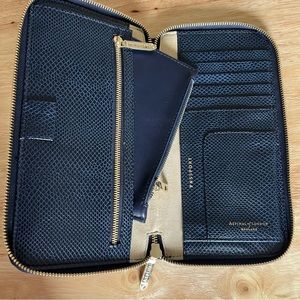 Gorgeous Aspinal of London midnight blue wallet